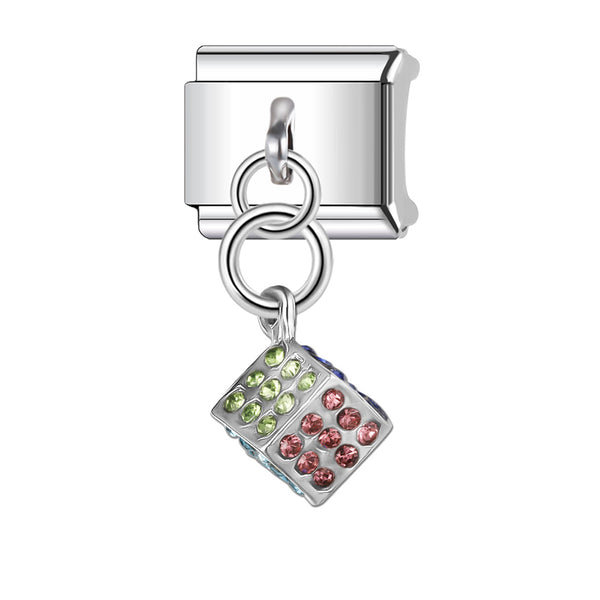 Colorful Dice Pendant