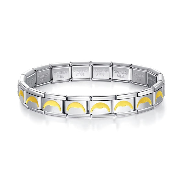 Italian Charm Bracelet（Golden Moon）