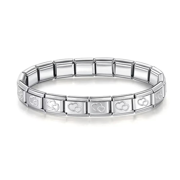Italian Charm Bracelet（Heart B）