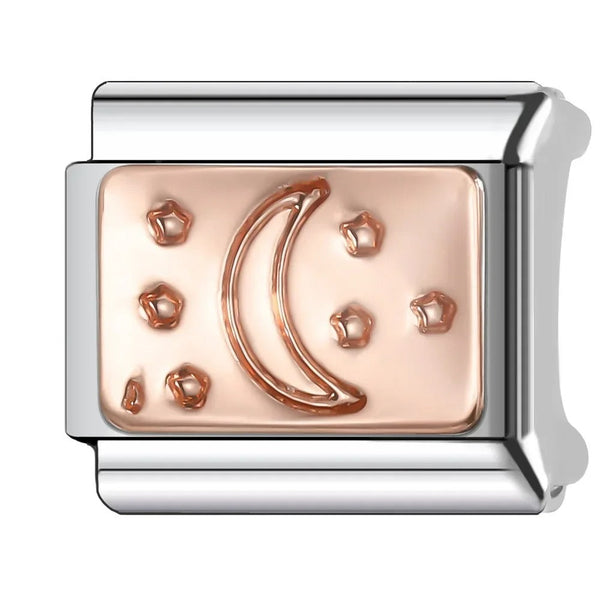 Rose Gold Star Moon