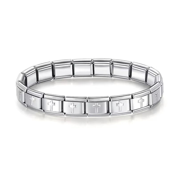 Italian Charm Bracelet（Cross）