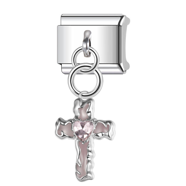 Crystal Cross (Pink)