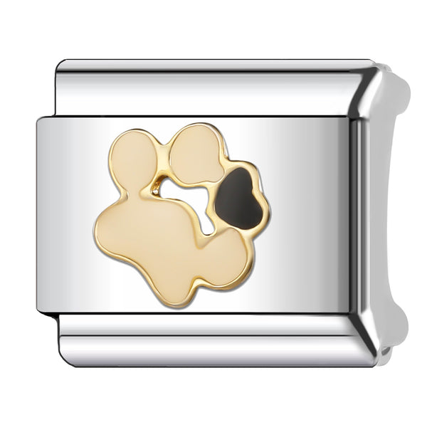 Gold-Edged Paw Prints