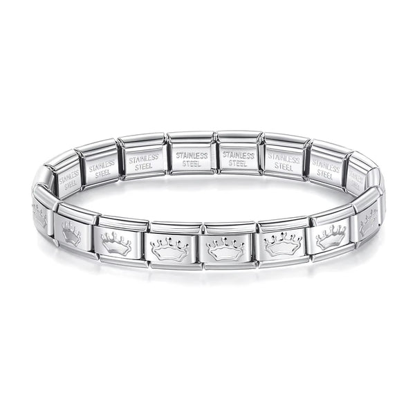 Italian Charm Bracelet（Crown）