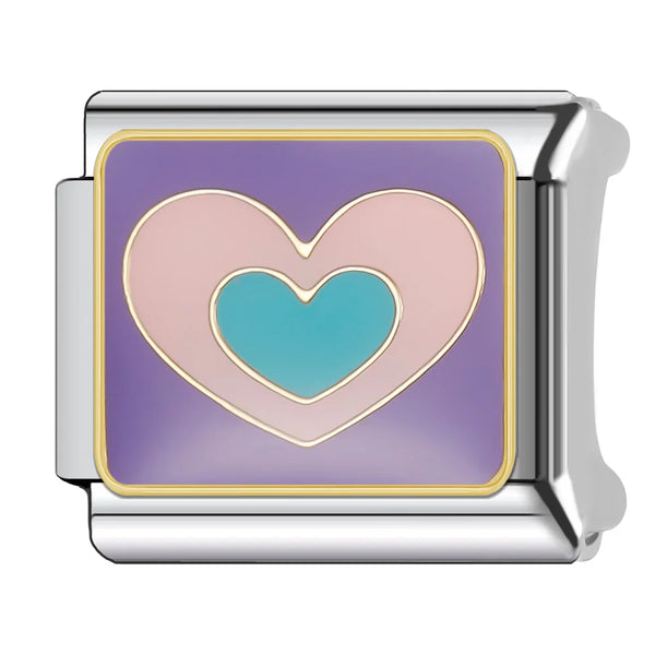 Pink & Green Heart