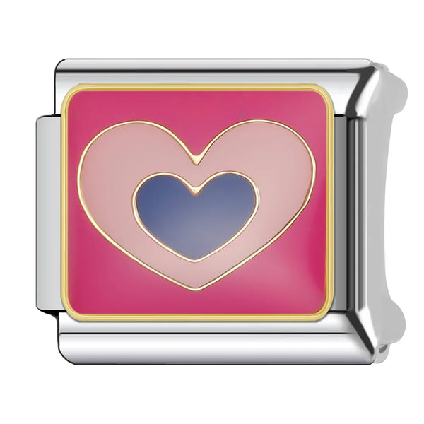 Pink & blue hearts