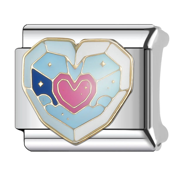 Blue & Red Heart
