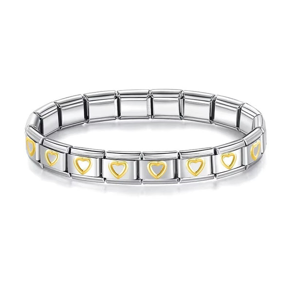 Italian Charm Bracelet（Golden Love）