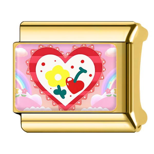 Heart Cherry Flowers