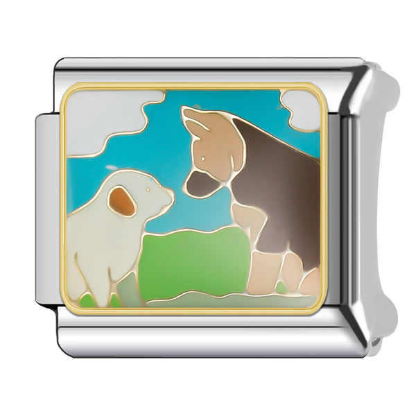 Looking at the Puppy